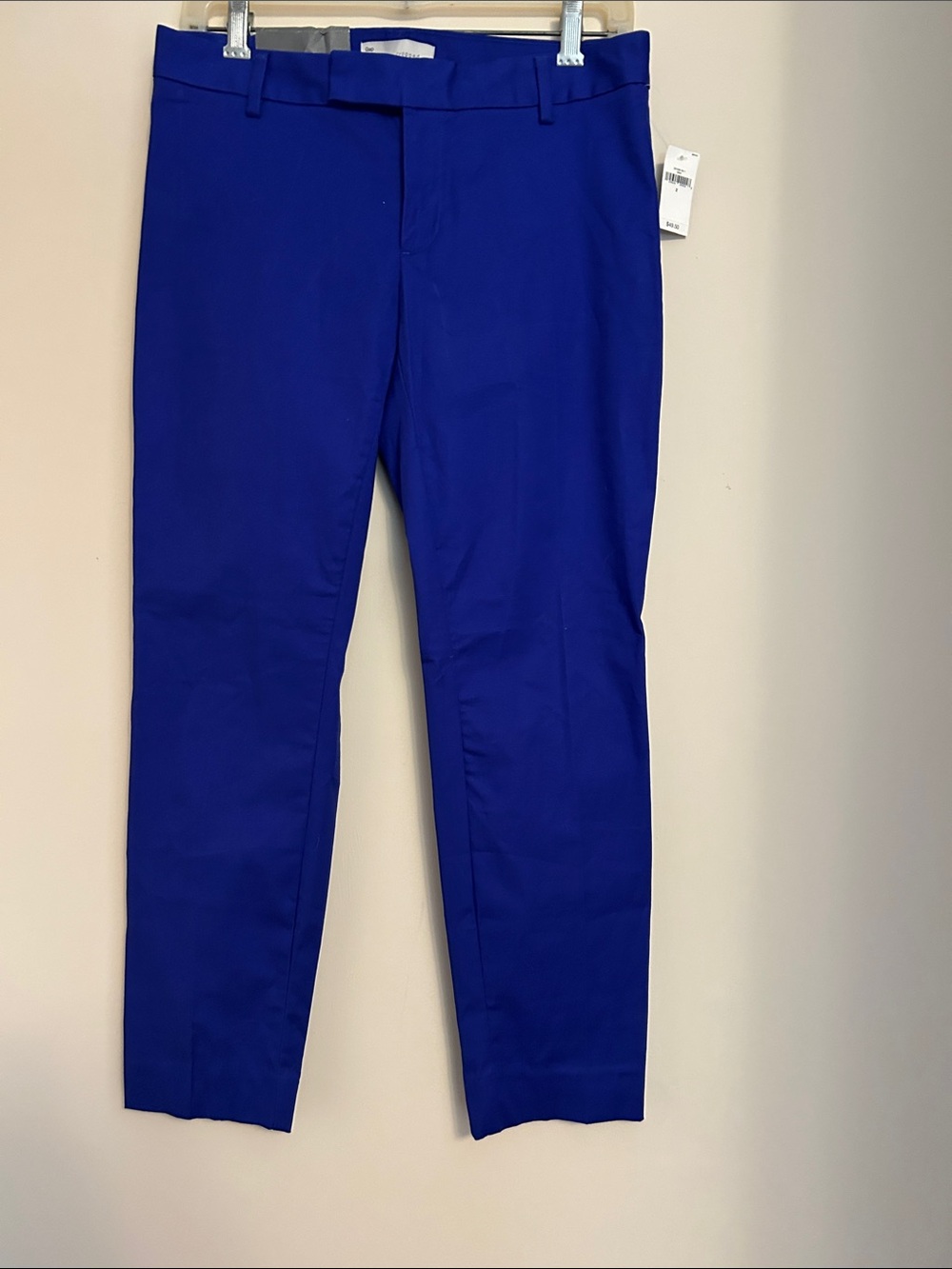Gap slim cropped royal blue cotton pants size 2 new with tags